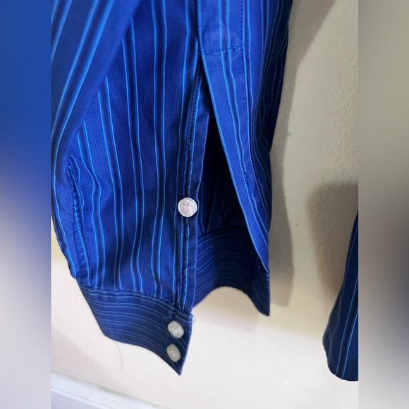 PINK Thomas Pink Jermyn Street London LongSleeves Stripes Shirt Blue 15 1/2x39cm - Picture 8 of 16